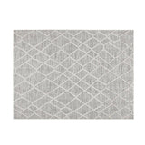 Area Rug Pebble Pattern Machine Made Polyester Gray Cream - Furniture Home Direct