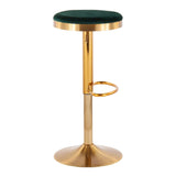 Dakota - Contemporary Upholste Adjustable Barstool (Set of 2) - Furniture Home Direct