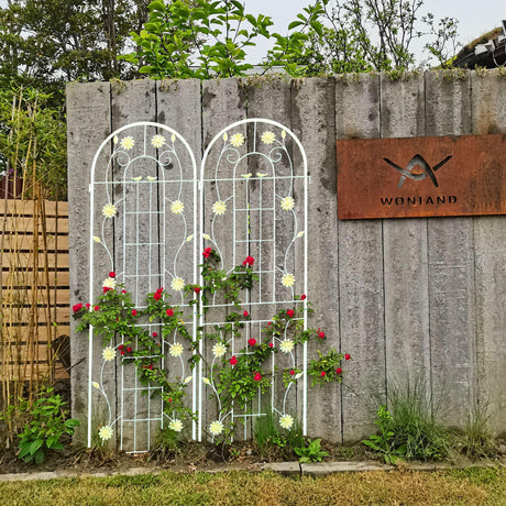 Metal Garden Trellis Rustproof Trellis For Climbing Plant Outdoor Flower Support - Furniture Home Direct