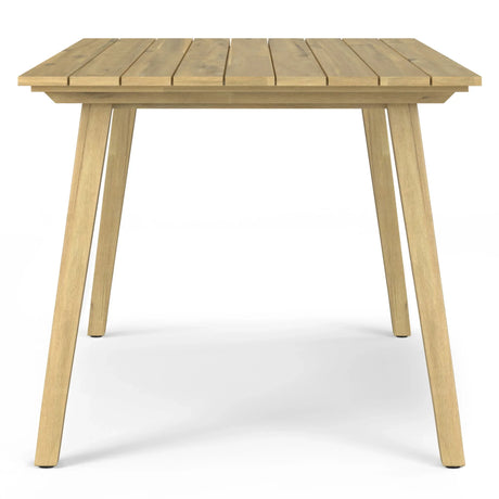 Kona - Outdoor Dining Table - Light Teak - Furniture Home Direct