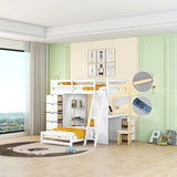 Bunk Bed With LED Light And USB Ports - Furniture Home Direct