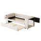 Upholstered Bed With Storage And Twin Trundle, USB Charging Ports - Furniture Home Direct