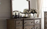 Baudouin - Weathered Mirror - Oak - Furniture Home Direct