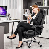 Big And Tall Office Chair, High Back Ergonomic Office Chair With Footrest, Executive - Black - Furniture Home Direct