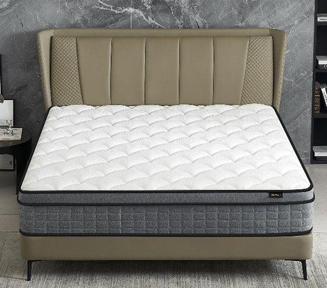 12" Hybrid Pillow Top Mattress A Box With Gel Infused Memory Foam, Breathable And Hypoallergenic, Medium Firm For Lumbar Support - Furniture Home Direct