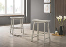 Alonzo - 17.5" Backless Ergonomic Counter Height Stool (Set of 2) - Furniture Home Direct