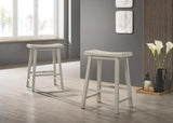 Alonzo - 17.5" Backless Ergonomic Counter Height Stool (Set of 2) - Furniture Home Direct