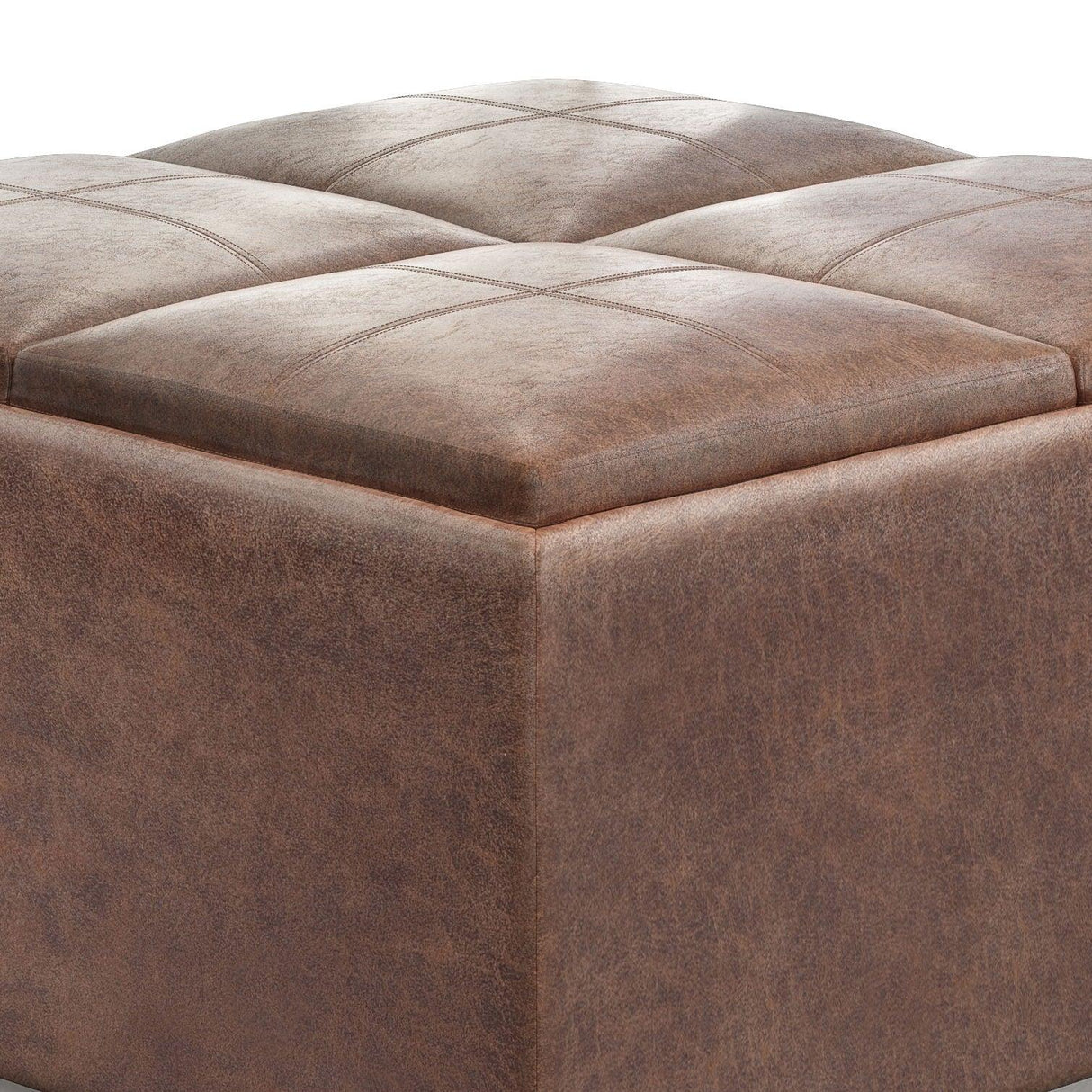 Avalon - Square Coffee Table, Storage Ottoman - Furniture Home Direct