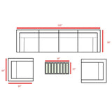 Stylish Sofa Seating Group With Cushions Perfect For Outdoor Gatherings - Furniture Home Direct