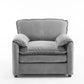 Oversized Reading Armchair With Thick Cushions, High Back Support - Furniture Home Direct