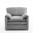 Oversized Reading Armchair With Thick Cushions, High Back Support - Furniture Home Direct