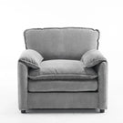 Oversized Reading Armchair With Thick Cushions, High Back Support - Furniture Home Direct