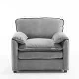 Oversized Reading Armchair With Thick Cushions, High Back Support - Furniture Home Direct