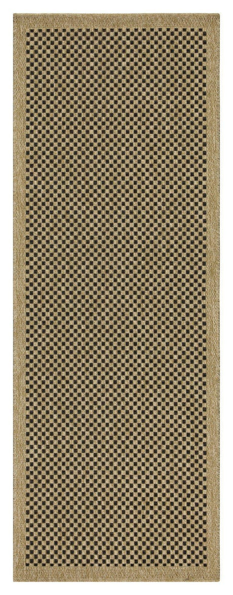 Earth - Indoor / Outdoor Area Rug Polypropylene - Jute / Black - Furniture Home Direct