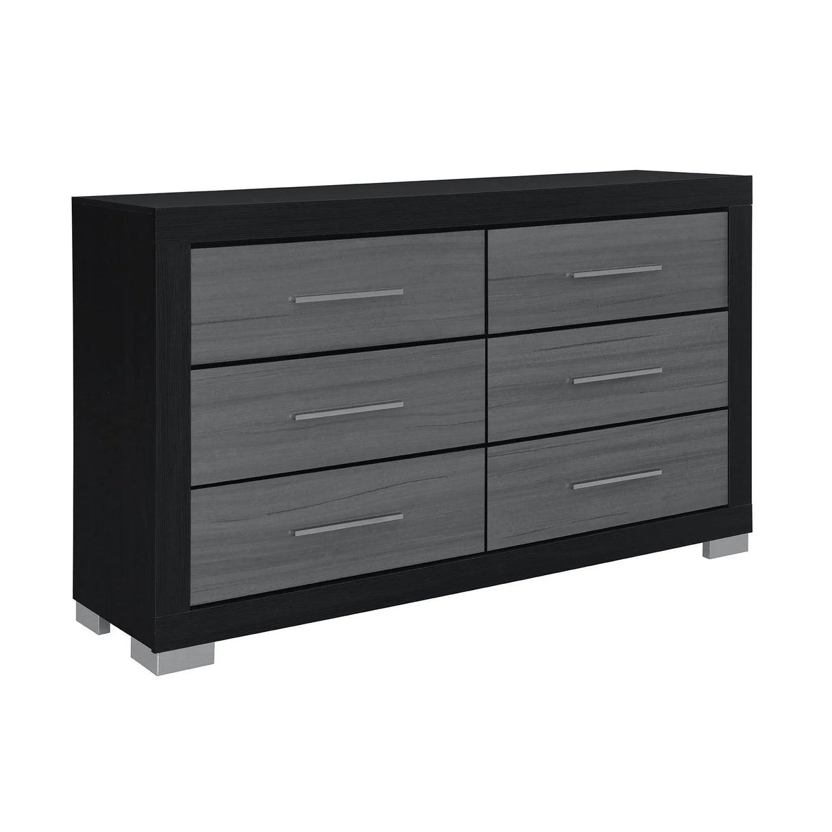 Elsa - 2 Toned And Dresser With Bar Handle And Construction - Furniture Home Direct