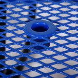 Round Outdoor Steel Picnic Table With Umbrella Pole - Furniture Home Direct