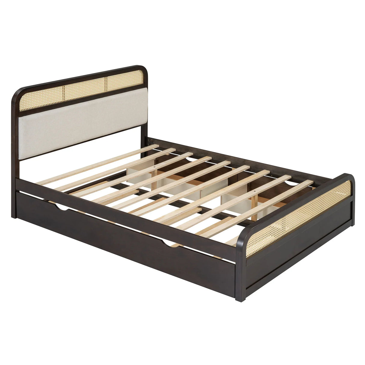 Platform Bed With Trundle And 2 Drawers - Furniture Home Direct