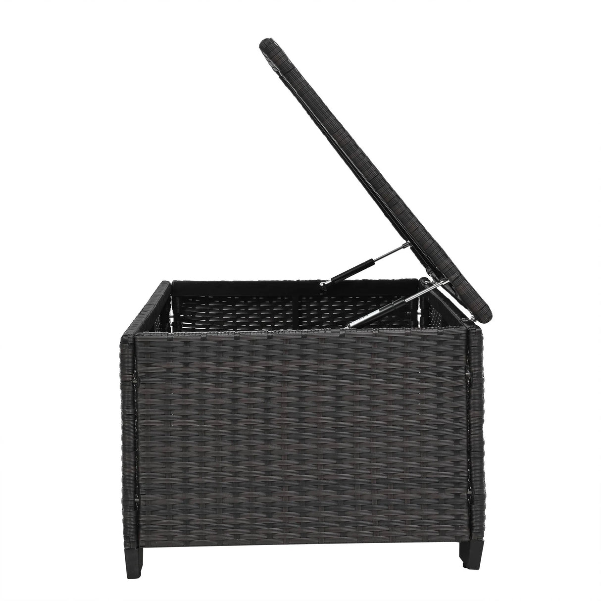 4 Piece Rattan Outdoor Patio Set - Blue - Furniture Home Direct