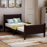 Platform Bed Frame Mattress Foundation Sleigh Bed With Headboard / Footboard / Wood Slat Suppor - Furniture Home Direct