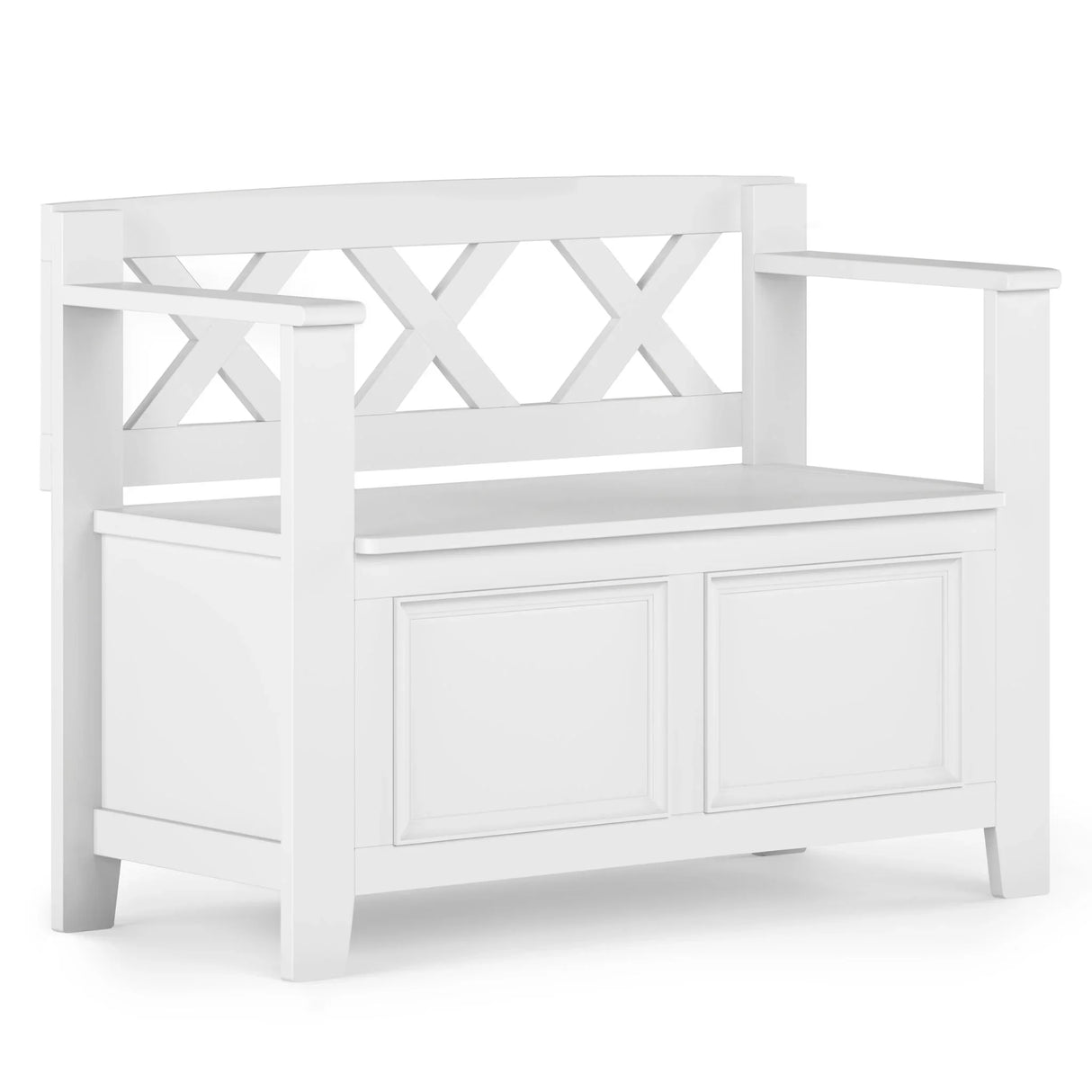 Amherst - Small Transitional Entryway Storage Bench - Furniture Home Direct