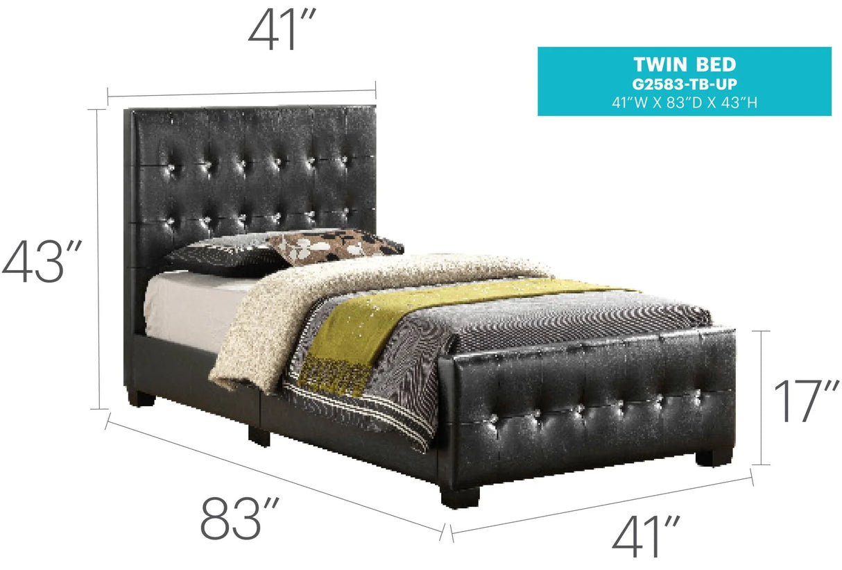 Stylish Transitional Bed - Furniture Home Direct