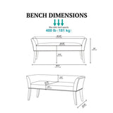 Welburn - Upholstered Bench - Furniture Home Direct