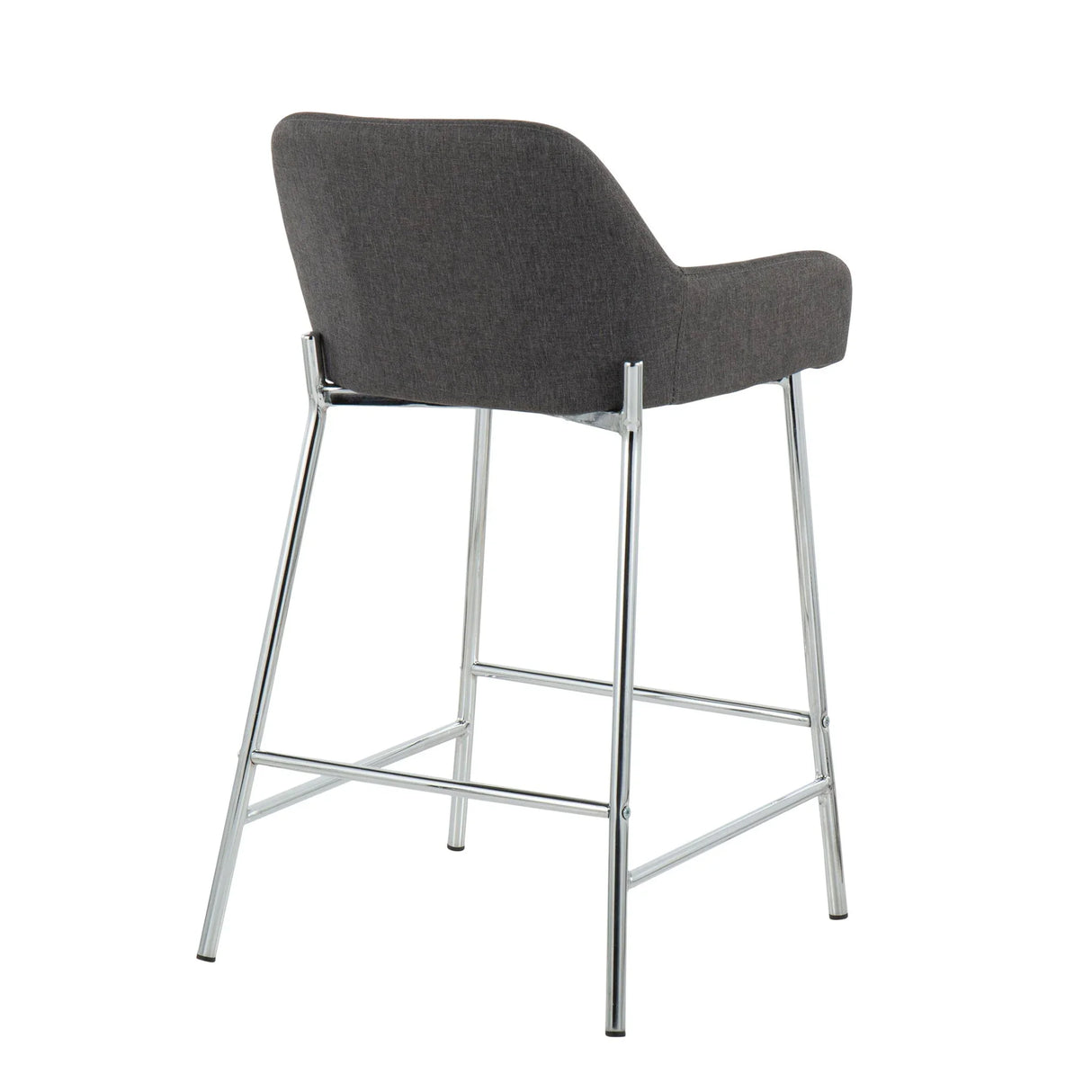 Daniella - Contemporary Fixed Height Counter Stool With Metal Legs (Set of 2) - Furniture Home Direct