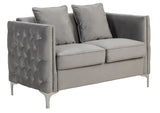 Bayberry - Velvet Loveseat With 2 Pillows - Furniture Home Direct