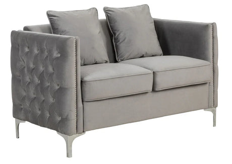 Bayberry - Velvet Loveseat With 2 Pillows - Furniture Home Direct