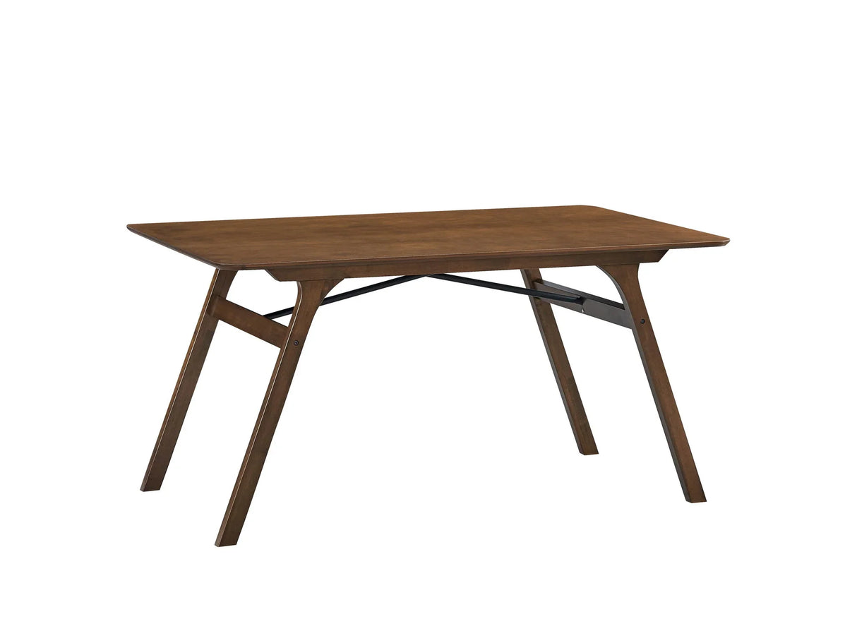 Kaela - 7 Pieces Dining Room Set - Walnut / Light Gray - Furniture Home Direct