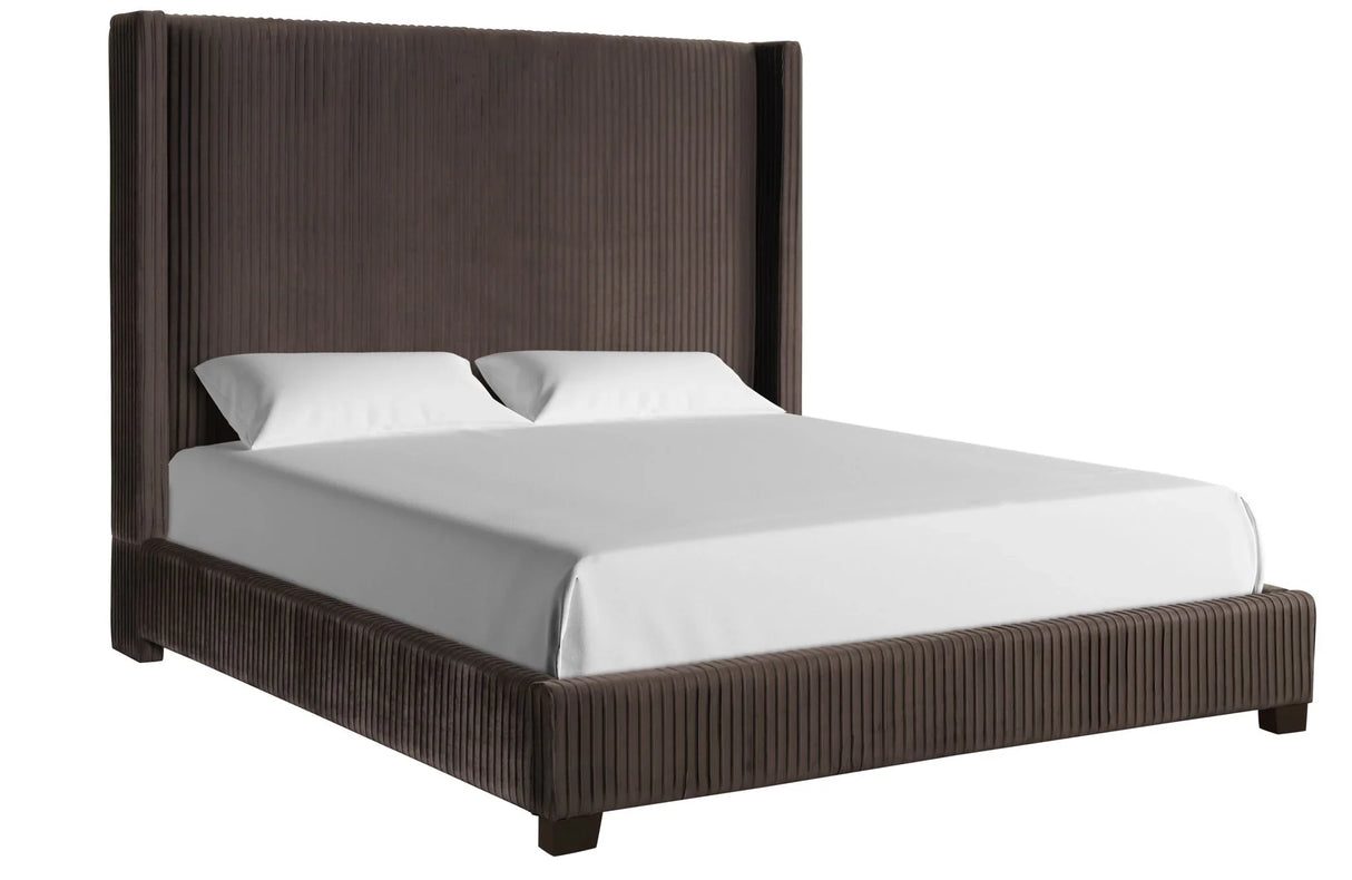 Upholstered Bed, Space-Saving Design - Furniture Home Direct