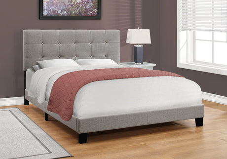 Bed, Upholstered, Frame Only, Transitional - Furniture Home Direct