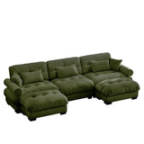 Super Comfort Oversized Modular Sectional Sofa With Movable Ottoman - Furniture Home Direct