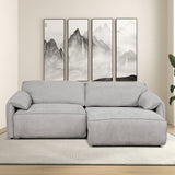 Cleveland - Dual Power Convertible Sofa - Silver - Furniture Home Direct
