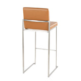 Fuji - Contemporary And Modern Elegance High Back Barstool - Furniture Home Direct