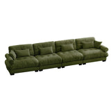 Super Comfort Oversized Modular Velvet Sectional Sofa, Deep Seat Convertible L Shaped Couch - Furniture Home Direct