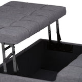 Harrison - Upholstered Coffee Table Storage Ottoman - Furniture Home Direct