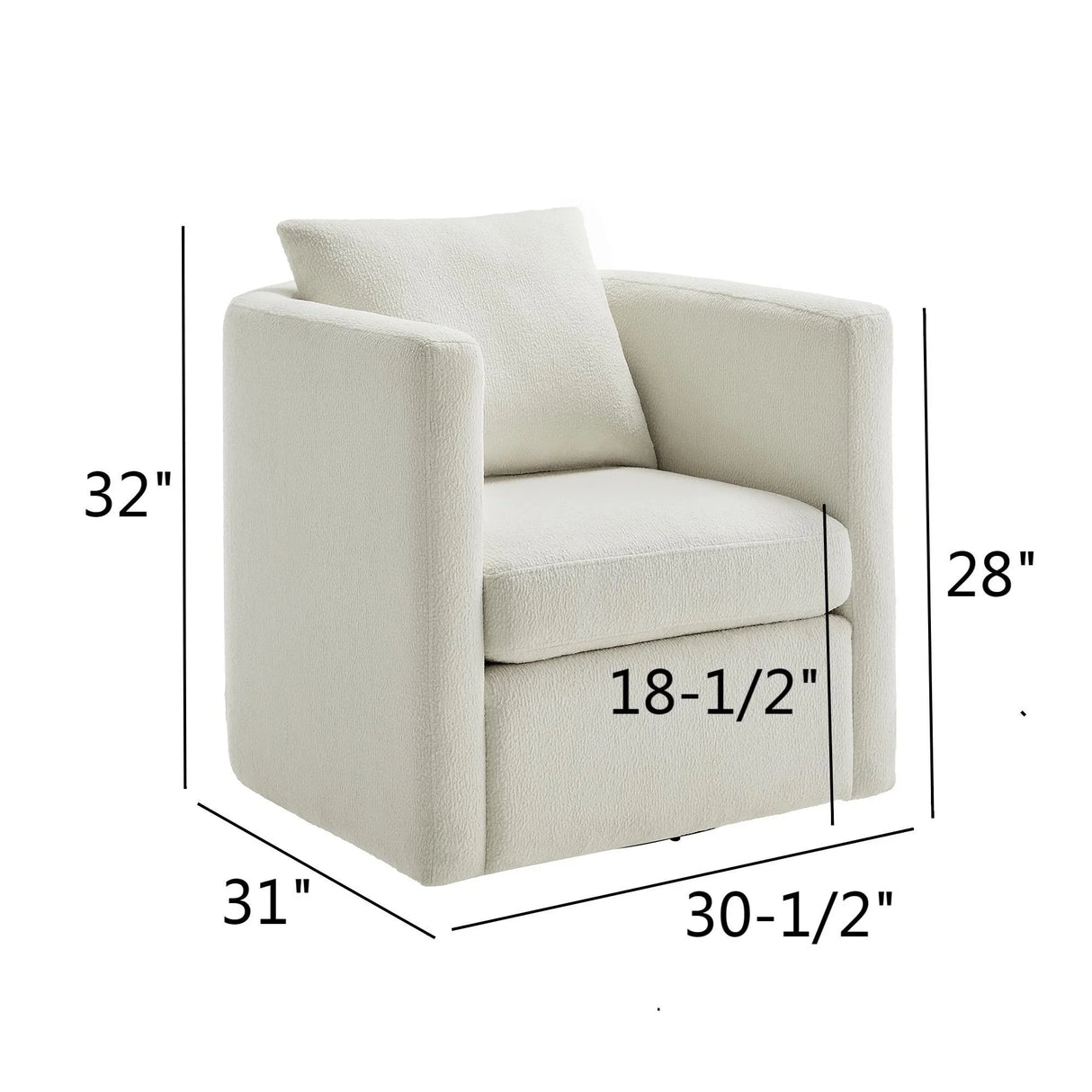 Sutton - Swivel Barrel Chair - Furniture Home Direct