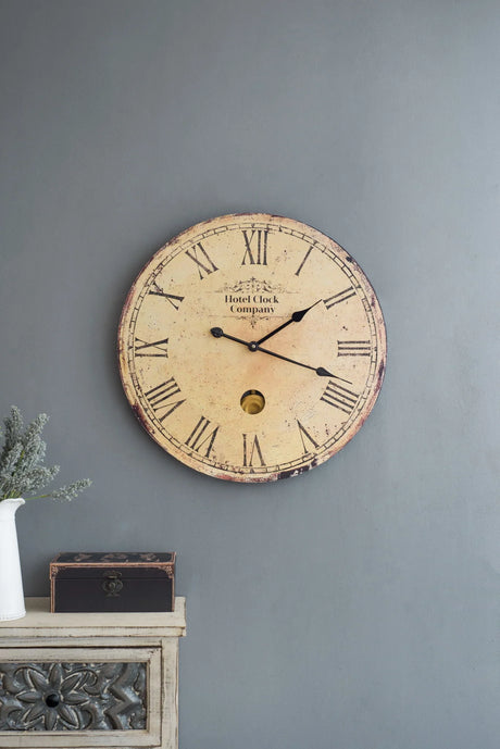 Wall Clock - Beige - Furniture Home Direct
