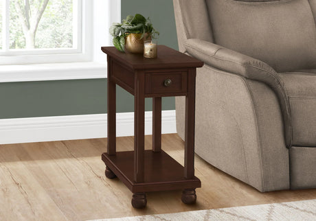 Accent End Table, Storage Drawer, Traditional - Espresso - Furniture Home Direct