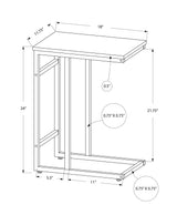 Accent Table, C - Shaped, Contemporary & Modern, Versatile Use - Furniture Home Direct