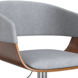 Lowell - Adjustable Swivel Bar Stool - Stone Gray - Furniture Home Direct