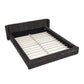 Modern Upholstered Bed Frame With Thick Chenille Fabric And Headboard - Furniture Home Direct