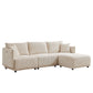 Modern Minimalist Corduroy Combination Sofa With 2 Comfort Cushions With USB & C Charging Ports - Furniture Home Direct