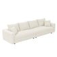 Plush Corduroy 4 Seat Sofa, Modern Comfy Upholstered Sofa Cloud Couch, Deep Seat Couches With Soft Pillows - Furniture Home Direct