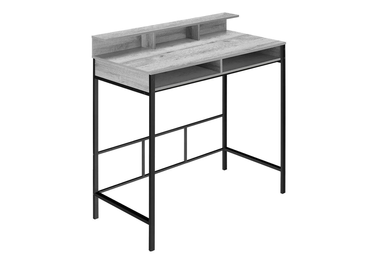 Computer Desk For Home Office, Standing, Storage Shelves, Laptop, Contemporary & Modern - Furniture Home Direct