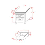 Maloise - Nightstand - White - Furniture Home Direct
