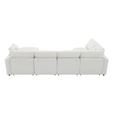 Modular Sectional Sofa With L Shaped Spacious Layout Beige - Furniture Home Direct