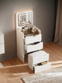 Vanity Desk with Flip Top Mirror and Drawers White - Furniture Home Direct