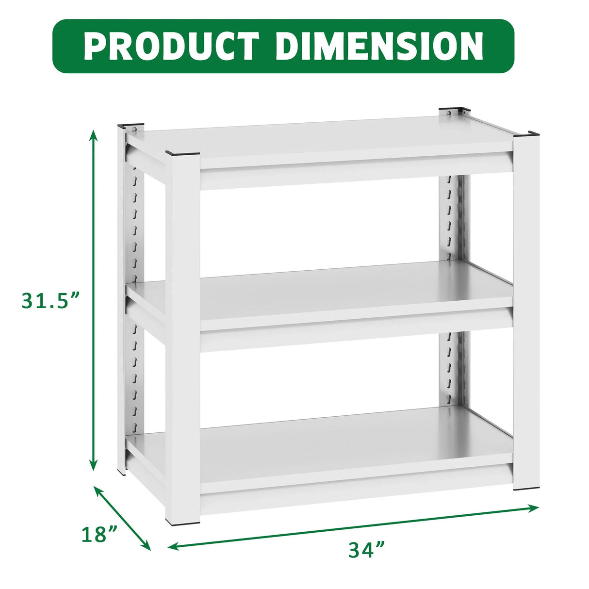 Stylish Metal Aquarium Stand For 20 - 30 Gallon Tanks, 3 Tier Adjustable Shelf - Furniture Home Direct